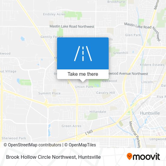 Brook Hollow Circle Northwest map