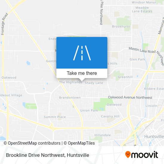 Mapa de Brookline Drive Northwest
