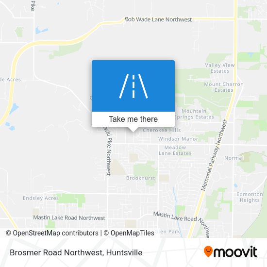Brosmer Road Northwest map