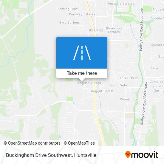 Mapa de Buckingham Drive Southwest