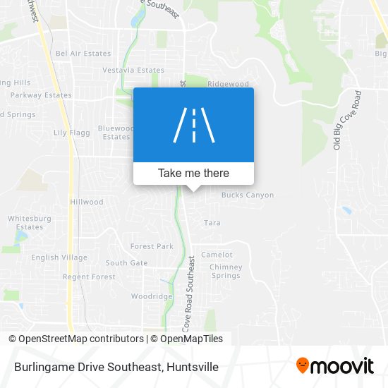 Mapa de Burlingame Drive Southeast