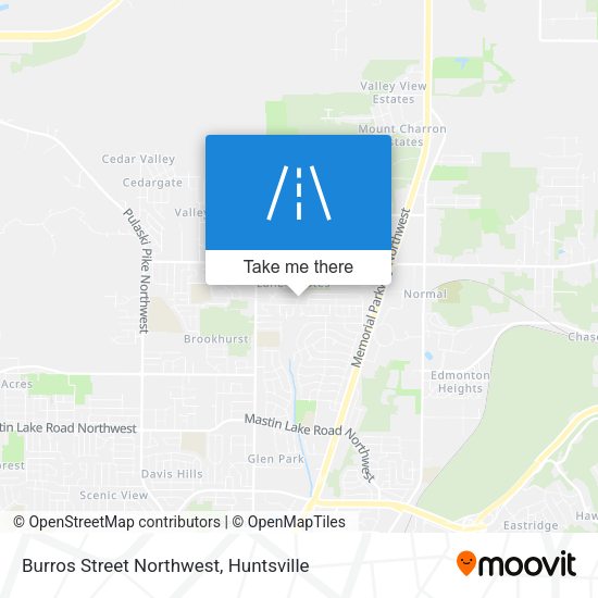 Burros Street Northwest map