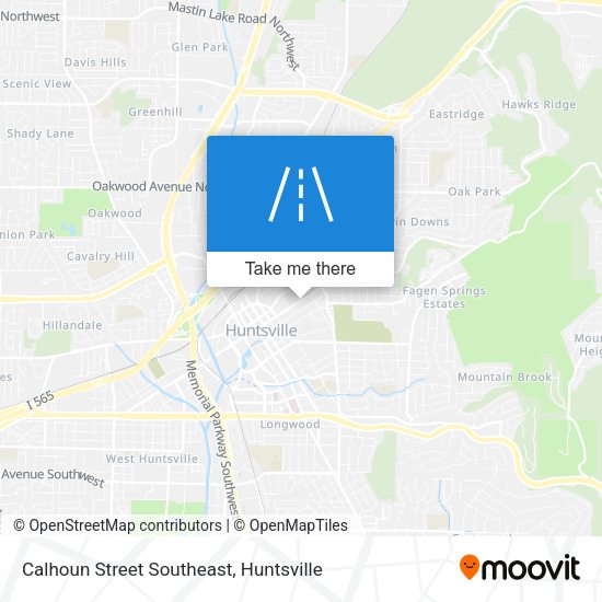 Mapa de Calhoun Street Southeast