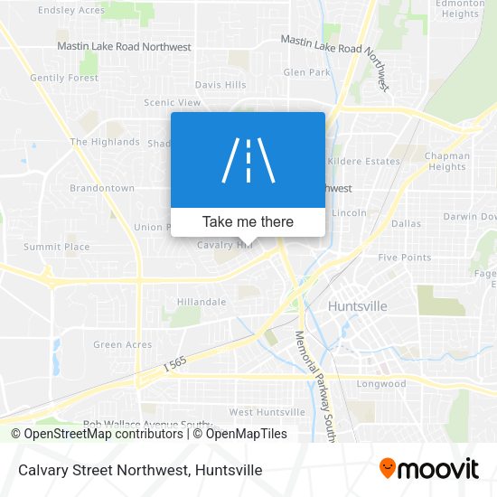 Calvary Street Northwest map