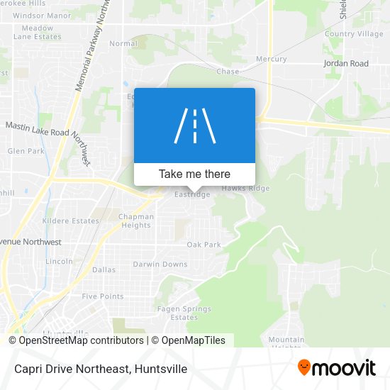 Capri Drive Northeast map