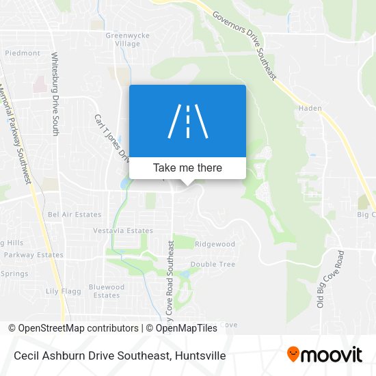 Cecil Ashburn Drive Southeast map