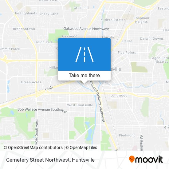 Mapa de Cemetery Street Northwest