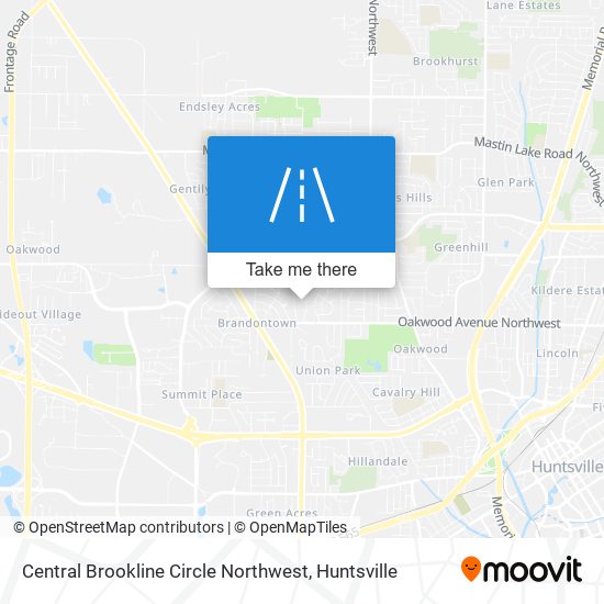 Mapa de Central Brookline Circle Northwest