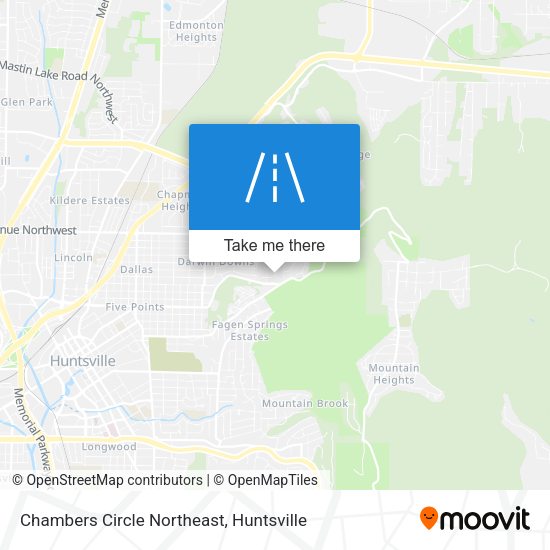 Mapa de Chambers Circle Northeast