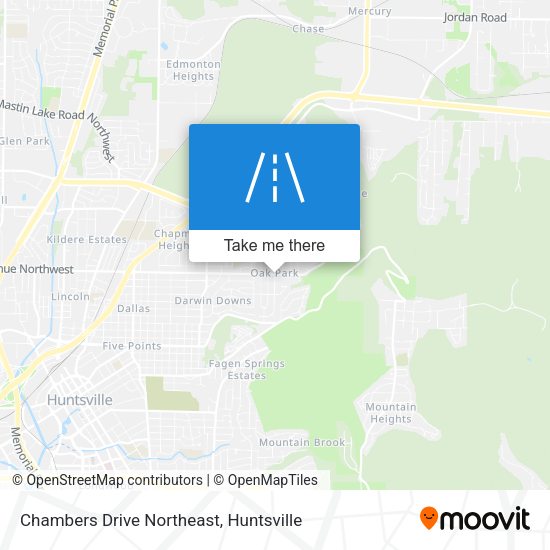 Chambers Drive Northeast map