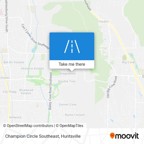 Champion Circle Southeast map