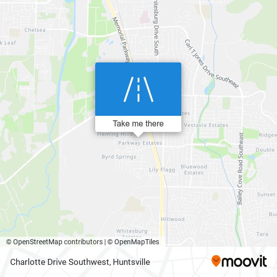 Mapa de Charlotte Drive Southwest