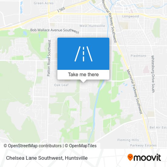Chelsea Lane Southwest map