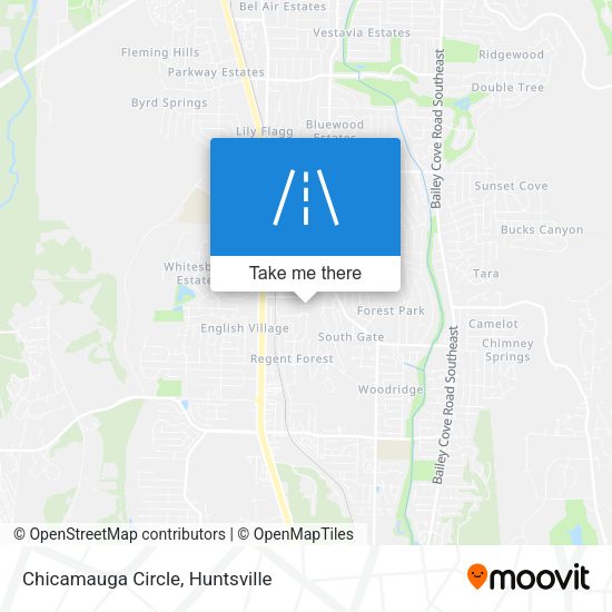 Chicamauga Circle map