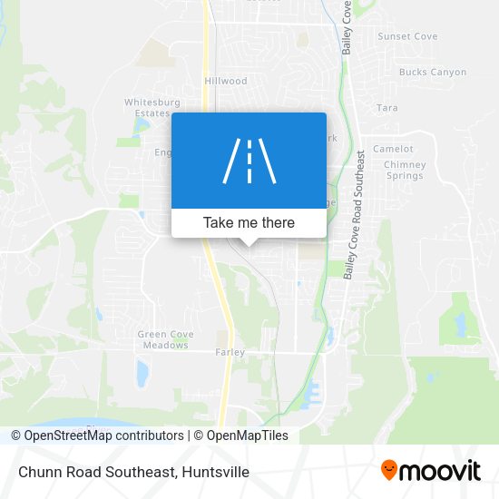 Chunn Road Southeast map