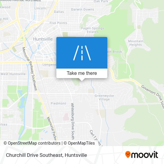 Churchill Drive Southeast map