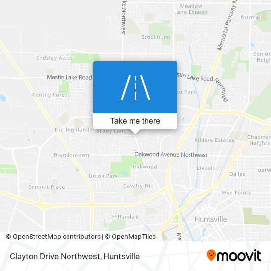 Mapa de Clayton Drive Northwest