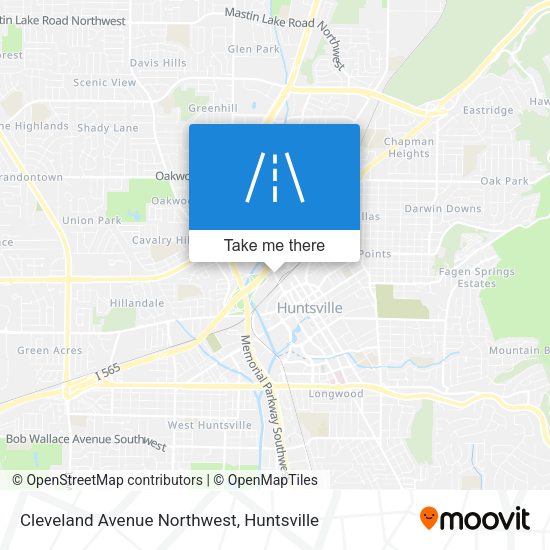 Cleveland Avenue Northwest map