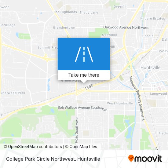 Mapa de College Park Circle Northwest