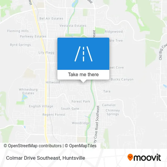 Colmar Drive Southeast map