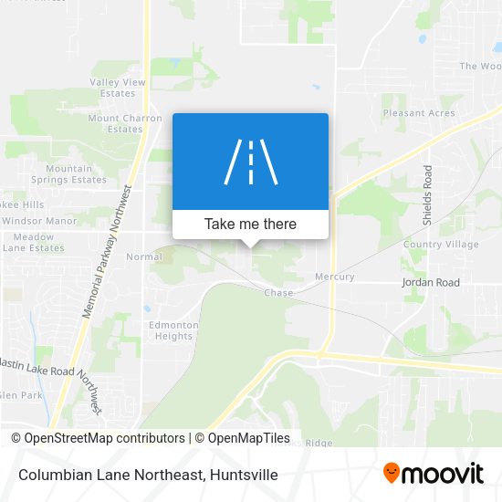 Columbian Lane Northeast map