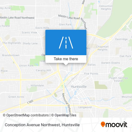 Mapa de Conception Avenue Northwest
