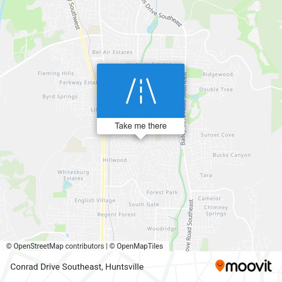 Conrad Drive Southeast map