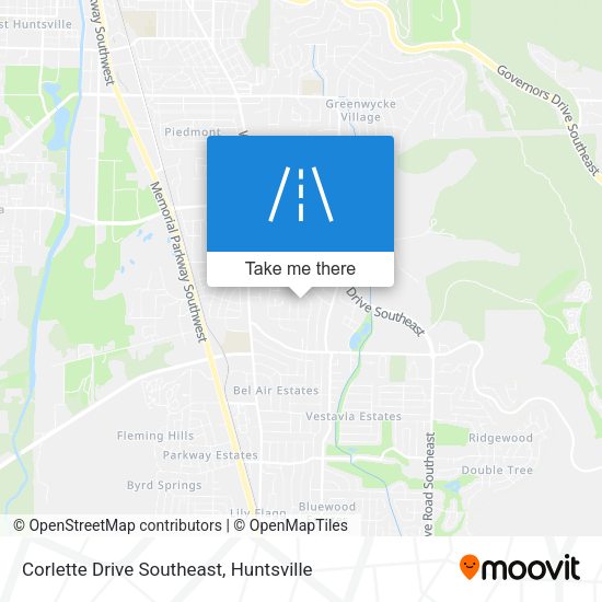Corlette Drive Southeast map