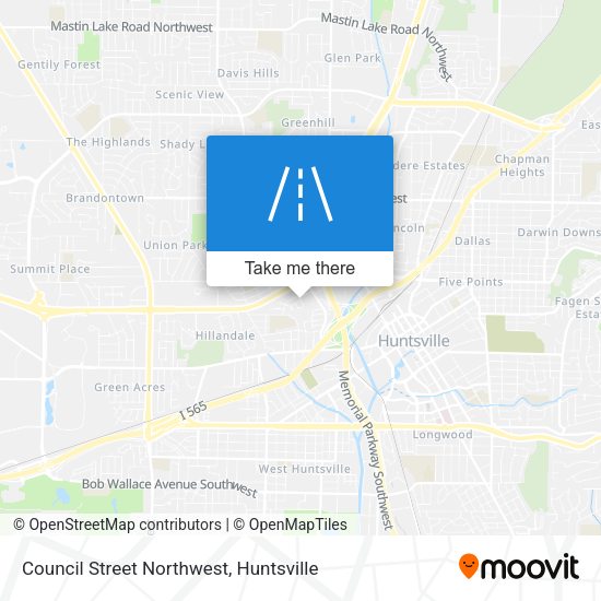 Council Street Northwest map