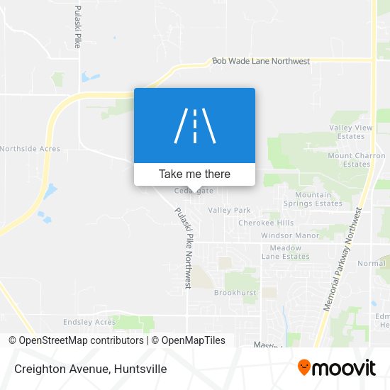 Creighton Avenue map