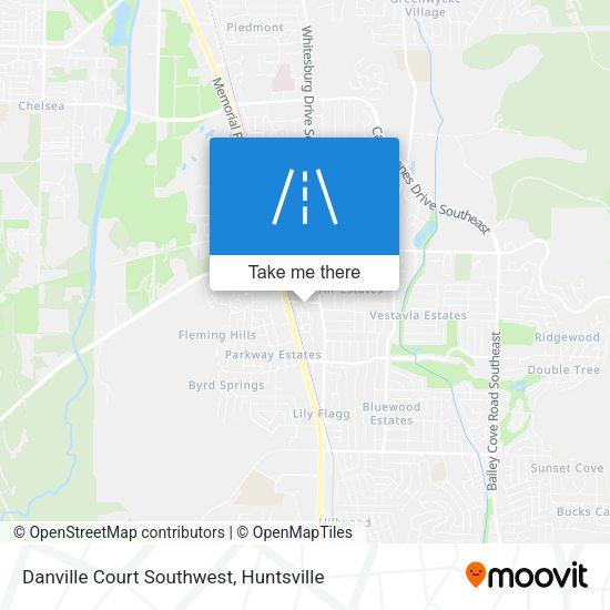 Danville Court Southwest map