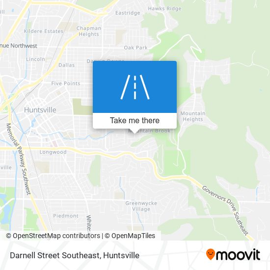 Mapa de Darnell Street Southeast