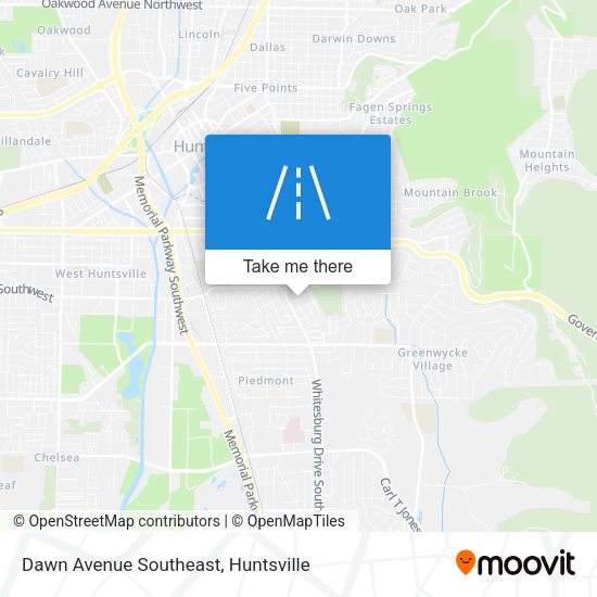 Dawn Avenue Southeast map