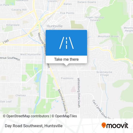 Day Road Southwest map