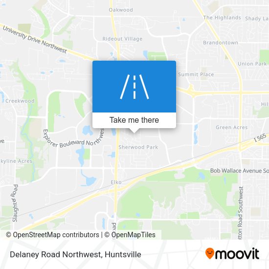 Mapa de Delaney Road Northwest