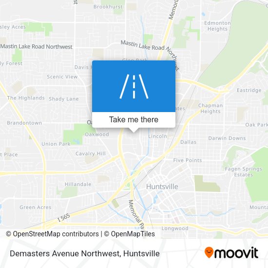 Demasters Avenue Northwest map