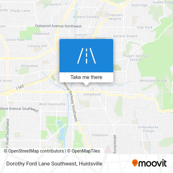 Dorothy Ford Lane Southwest map