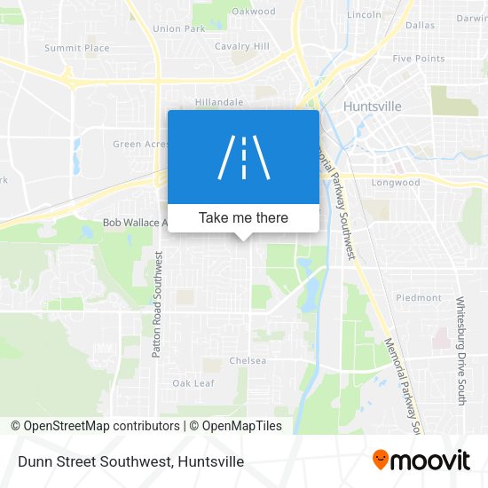 Dunn Street Southwest map