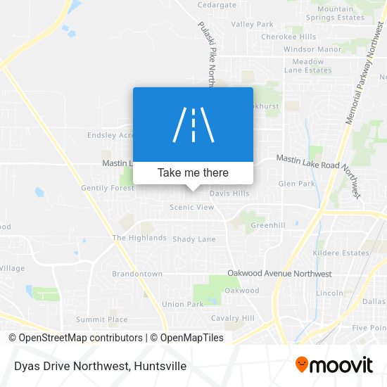 Mapa de Dyas Drive Northwest
