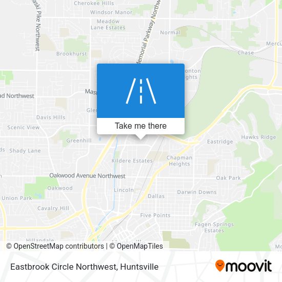 Mapa de Eastbrook Circle Northwest