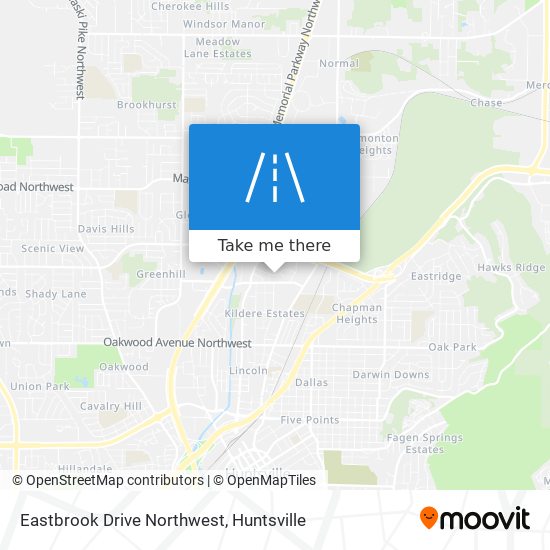 Mapa de Eastbrook Drive Northwest