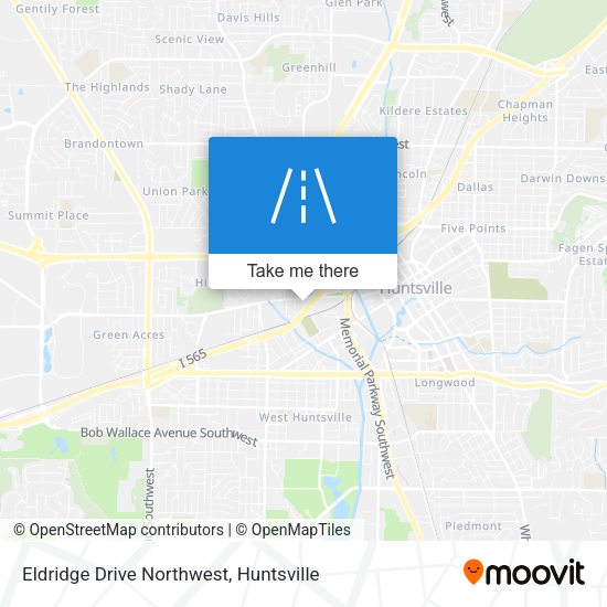 Eldridge Drive Northwest map