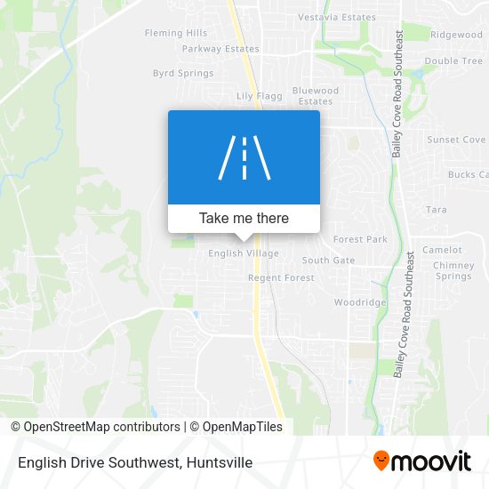 Mapa de English Drive Southwest