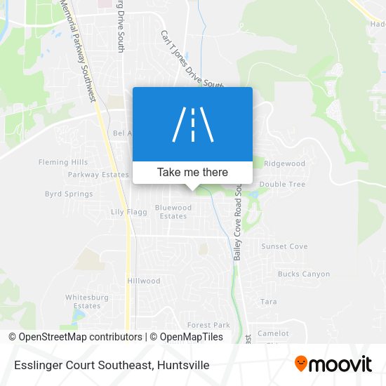 Mapa de Esslinger Court Southeast