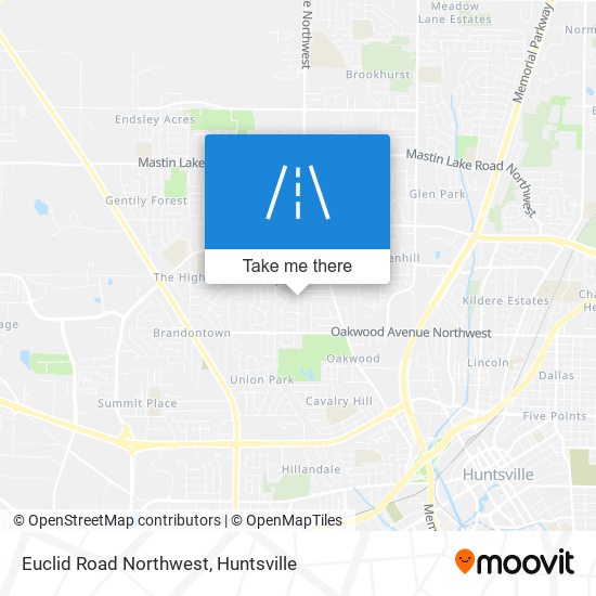 Mapa de Euclid Road Northwest