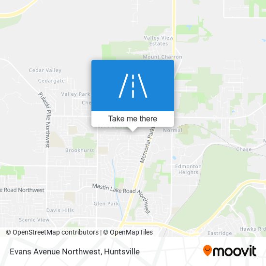 Mapa de Evans Avenue Northwest