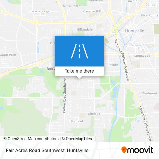 Mapa de Fair Acres Road Southwest