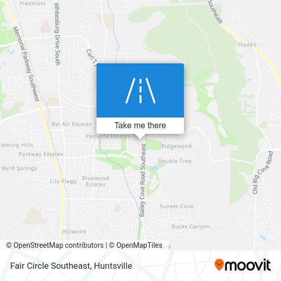 Fair Circle Southeast map