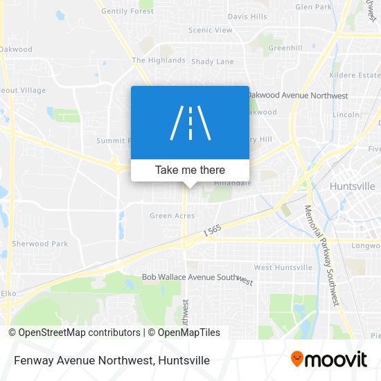 Mapa de Fenway Avenue Northwest