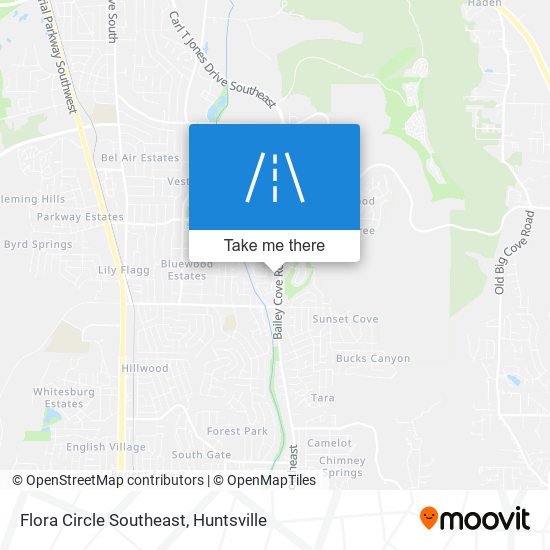 Mapa de Flora Circle Southeast